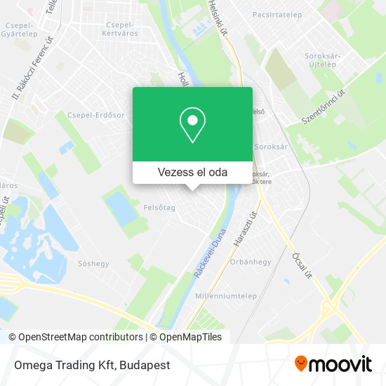 Omega Trading Kft térkép
