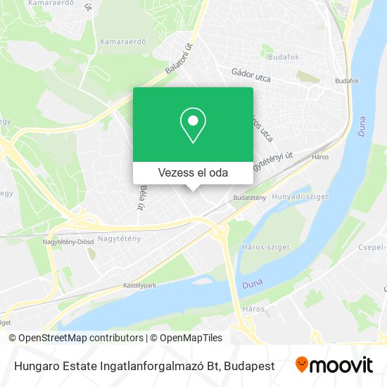 Hungaro Estate Ingatlanforgalmazó Bt térkép