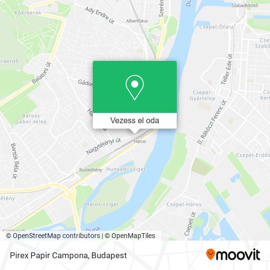 Pirex Papir Campona térkép