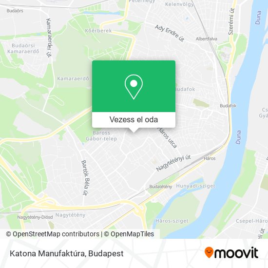 Katona Manufaktúra térkép