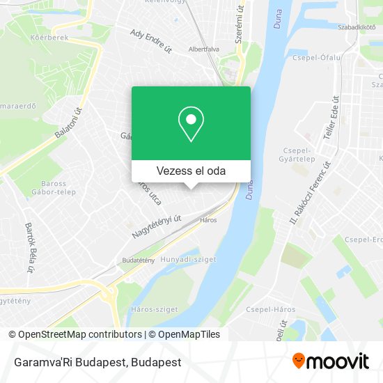 Garamva'Ri Budapest térkép