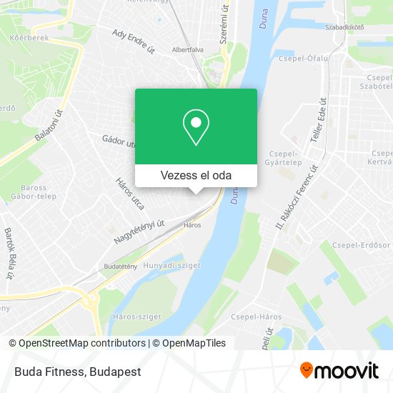 Buda Fitness térkép
