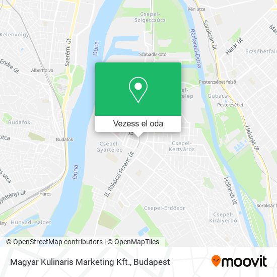 Magyar Kulinaris Marketing Kft. térkép