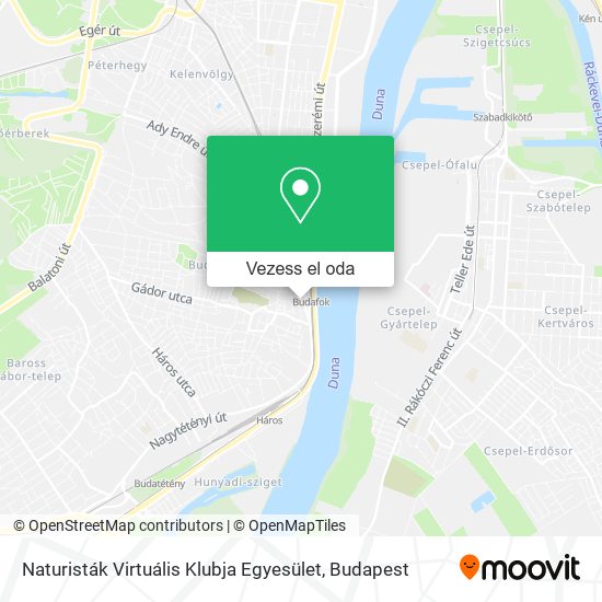 Naturisták Virtuális Klubja Egyesület térkép