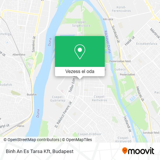 Binh An Es Tarsa Kft térkép