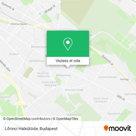 Lőrinci Halsütöde térkép