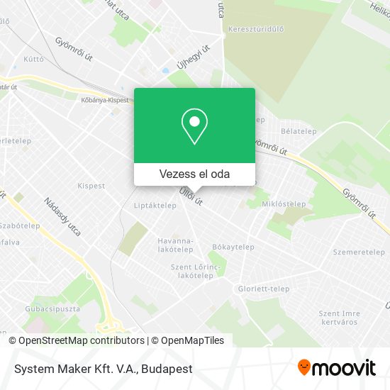 System Maker Kft. V.A. térkép