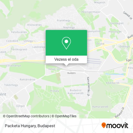 Packeta Hungary térkép