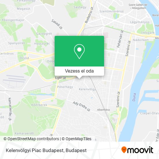 Kelenvölgyi Piac Budapest térkép