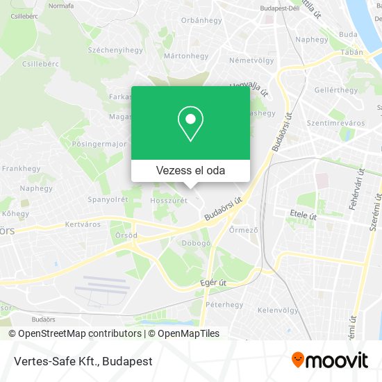 Vertes-Safe Kft. térkép