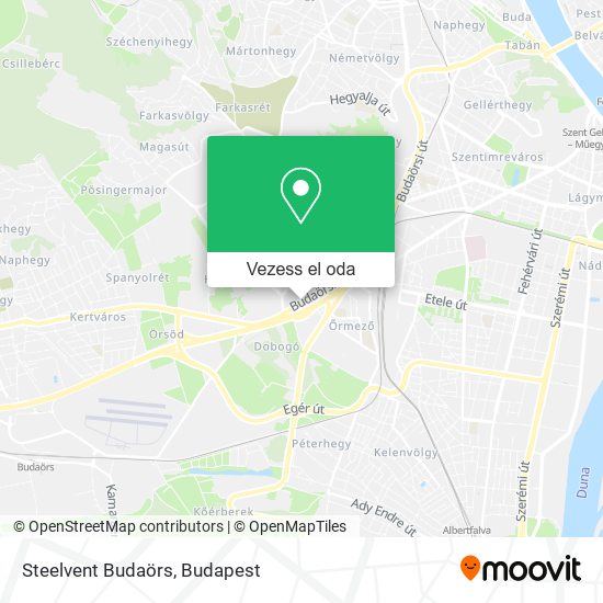 Steelvent Budaörs térkép