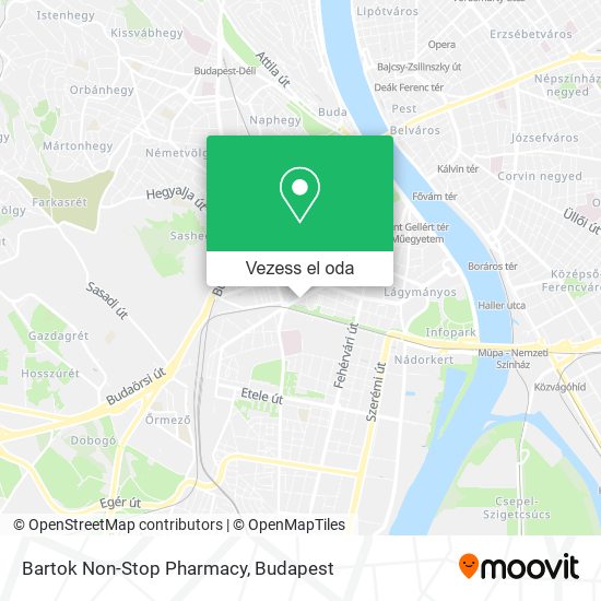 Bartok Non-Stop Pharmacy térkép
