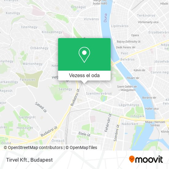 Tirvel Kft. térkép