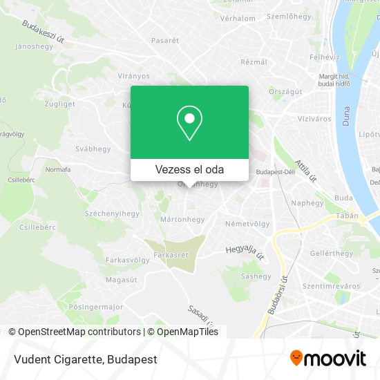 Vudent Cigarette térkép