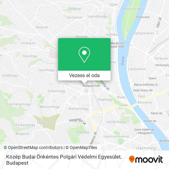 Közép Budai Önkéntes Polgári Védelmi Egyesület térkép