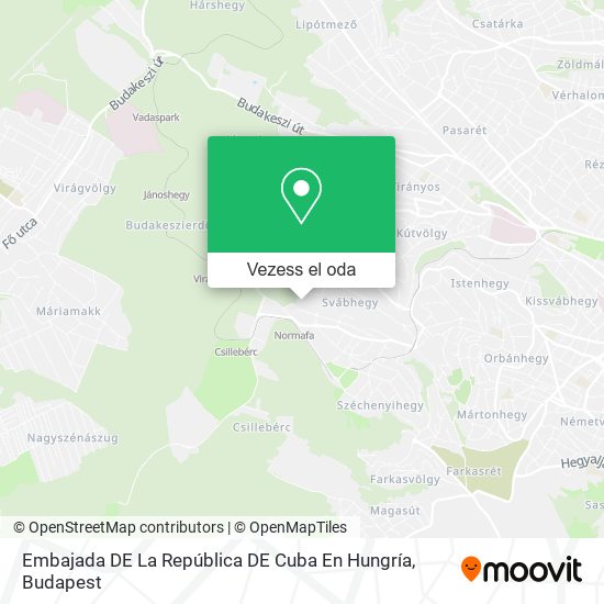 Embajada DE La República DE Cuba En Hungría térkép