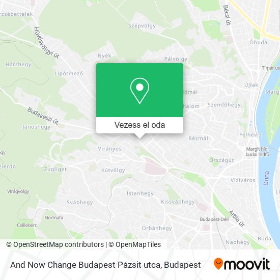 And Now Change Budapest Pázsit utca térkép