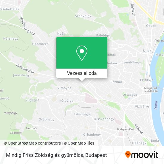Mindig Friss Zöldség és gyümölcs térkép