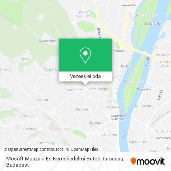 Mosoft Muszaki Es Kereskedelmi Beteti Tarsasag térkép