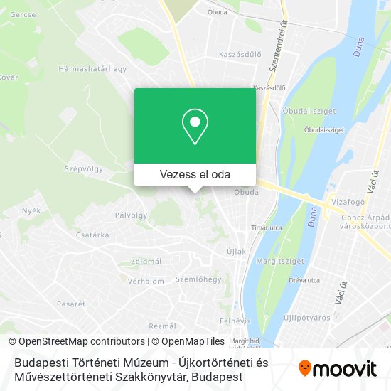 Budapesti Történeti Múzeum - Újkortörténeti és Művészettörténeti Szakkönyvtár térkép