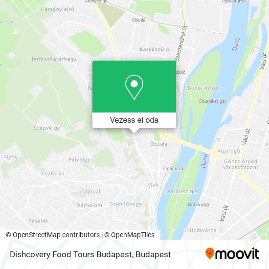 Dishcovery Food Tours Budapest térkép
