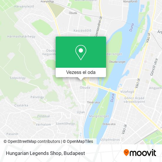 Hungarian Legends Shop térkép