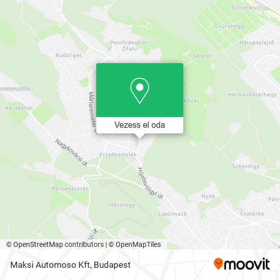 Maksi Automoso Kft térkép