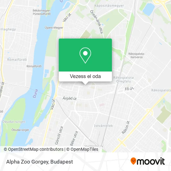 Alpha Zoo Gorgey térkép