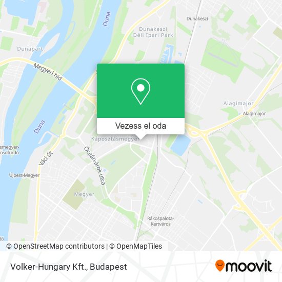 Volker-Hungary Kft. térkép