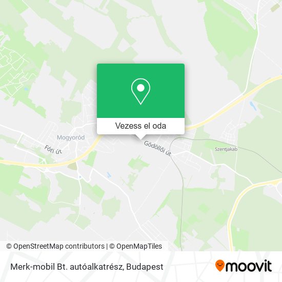 Merk-mobil Bt. autóalkatrész térkép