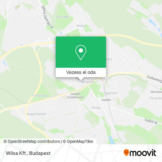 Wilsa Kft. térkép