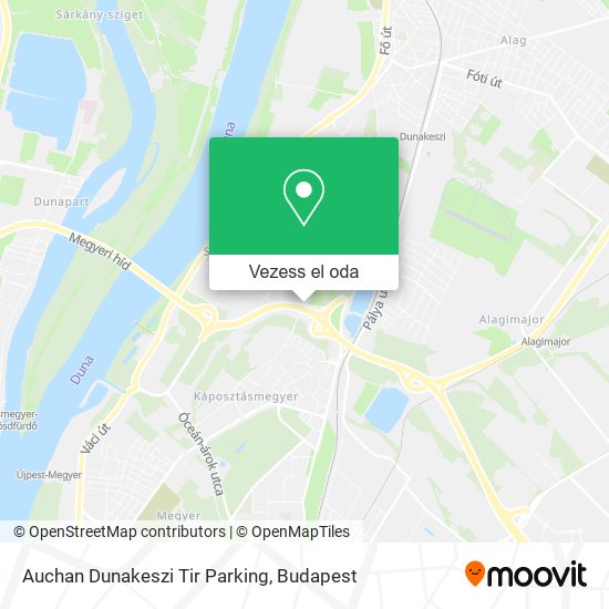 Auchan Dunakeszi Tir Parking térkép