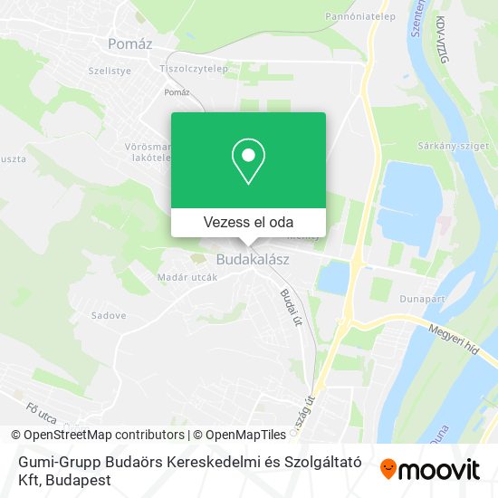 Gumi-Grupp Budaörs Kereskedelmi és Szolgáltató Kft térkép