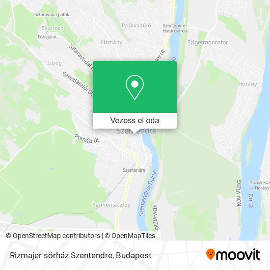 Rizmajer sörház Szentendre térkép