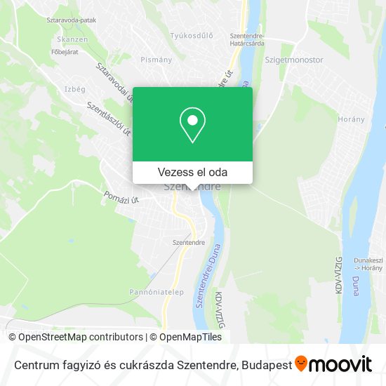 Centrum fagyizó és cukrászda Szentendre térkép