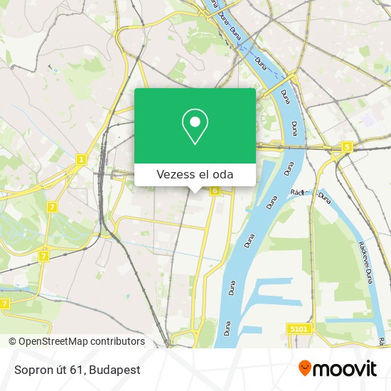 Sopron út 61 térkép
