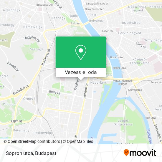 Sopron utca térkép