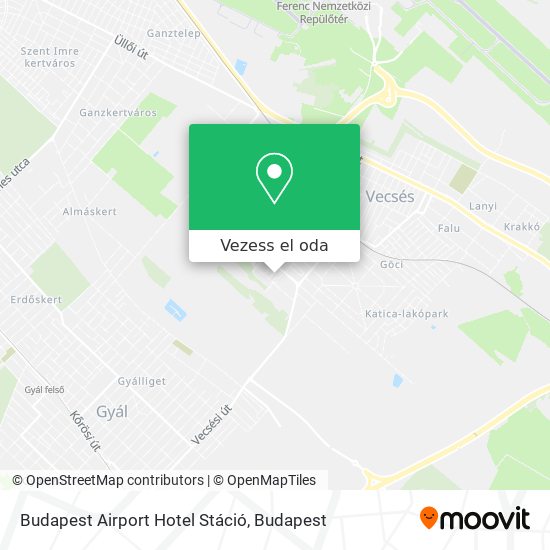 Budapest Airport Hotel Stáció térkép