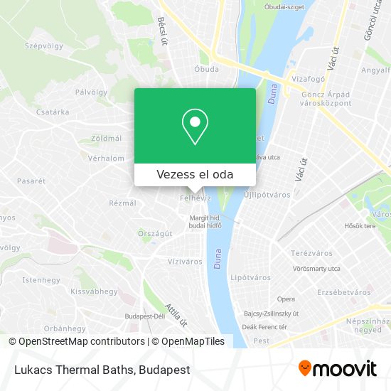 Lukacs Thermal Baths térkép