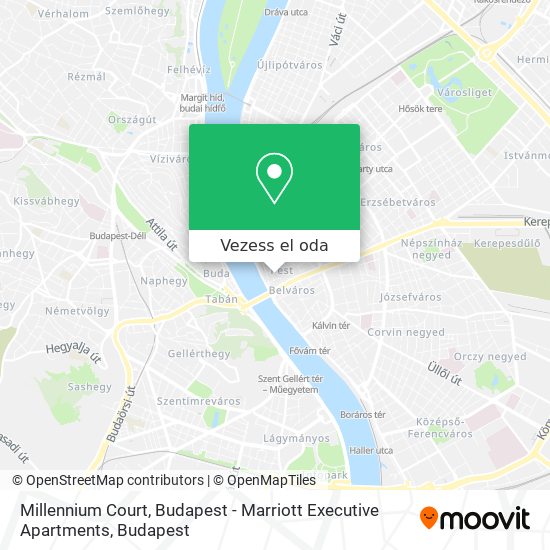 Millennium Court, Budapest - Marriott Executive Apartments térkép