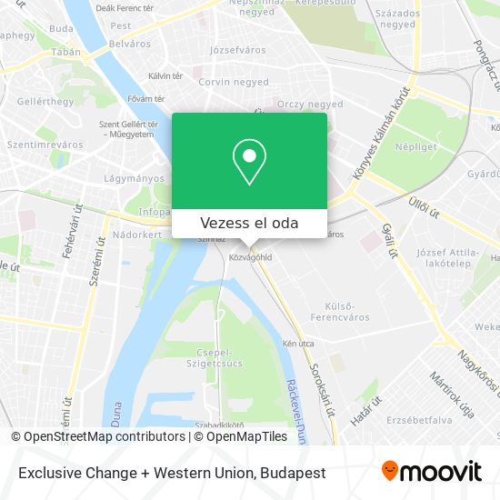 Exclusive Change + Western Union térkép
