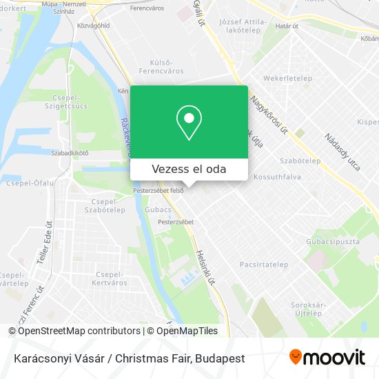 Karácsonyi Vásár / Christmas Fair térkép
