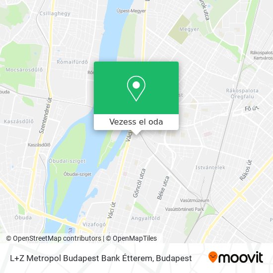 L+Z Metropol Budapest Bank Étterem térkép