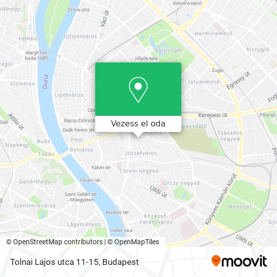 Tolnai Lajos utca 11-15 térkép