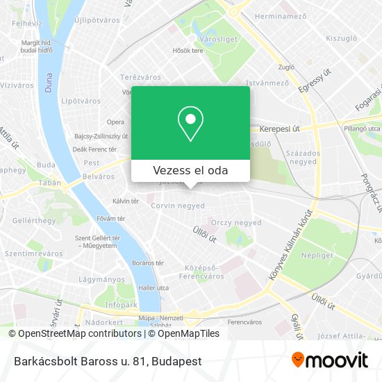 Barkácsbolt Baross u. 81 térkép