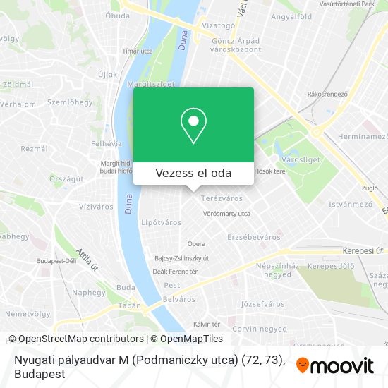 Nyugati pályaudvar M (Podmaniczky utca)‎ (72, 73) térkép