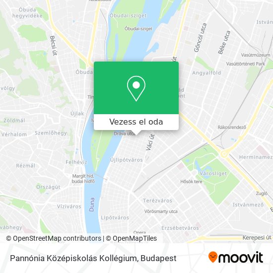 Pannónia Középiskolás Kollégium térkép