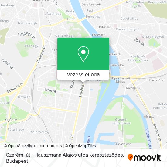 Szerémi út - Hauszmann Alajos utca kereszteződés térkép
