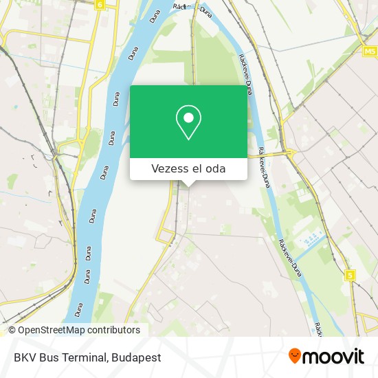 BKV Bus Terminal térkép