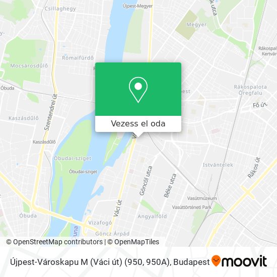 Újpest-Városkapu M (Váci út) (950, 950A) térkép